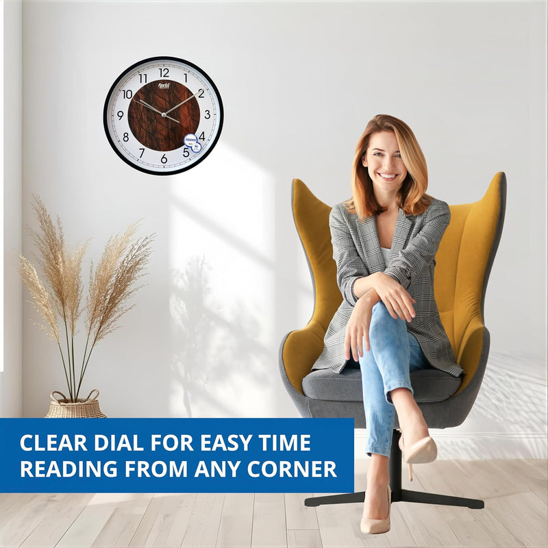 Ajanta 12 Inches Wall Clock for Home/Offces/Bedroom/Living Room/Kitchen (Silent Movement, White)