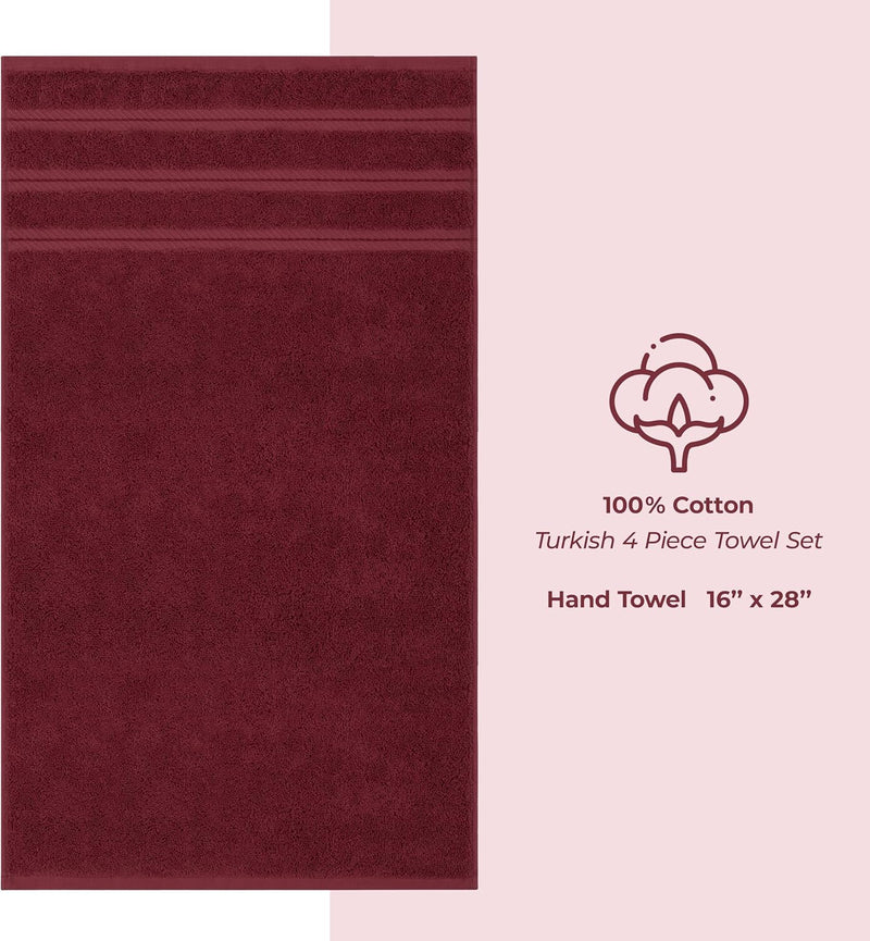 American Soft Linen GMSD 6-Piece 100% Turkish Genuine Cotton Premium & Luxury Towel Set for Bathroom & Kitchen, 2 Bath Towels, 2 Hand Towels & 2 Washcloths [Worth $72.95] - Rockridge Grey