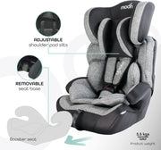 The Moon Brand Tolo Car Seat – Baby Travel Gear for Kids (9m to 11yrs) – ForwardFacing Child Booster Seat w/ Adjustable Headrest – Group 123 Comfort Car Accessories – Green