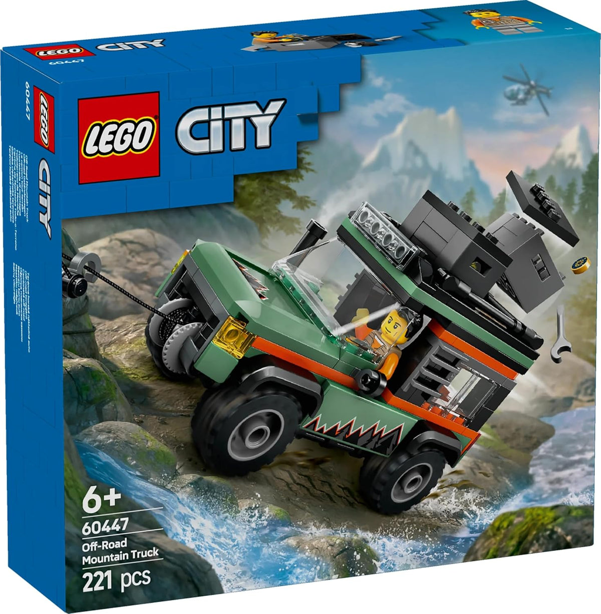 LEGO City Off-Road 4x4 Mountain Truck Toy Set - Building Toys for 6+ Year Old Boys & Girls - Fun Gift Ideas for Birthdays & Holidays - Incl. a Minifigure & Accessories - 60447 – image 9