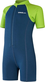 kids Essential Wetsuit Swimsuit (pack of 1) - 6-9 Months Harmony Blue/Green Lizard