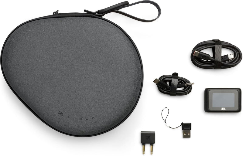 JBL Tour One M2 Wireless Over-Ear Noise Cancelling Headphones, ANC + Smart Ambient, 4-Mic, Legendary Pro Sound, Immersive Spatial Sound, Personi-Fi 2.0, Bluetooth 5.3 - Black, JBLTOURONEM2BLK
