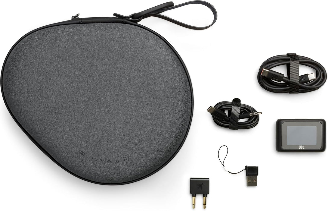 JBL Tour One M2 Wireless Over-Ear Noise Cancelling Headphones, ANC + Smart Ambient, 4-Mic, Legendary Pro Sound, Immersive Spatial Sound, Personi-Fi 2.0, Bluetooth 5.3 - Black, JBLTOURONEM2BLK