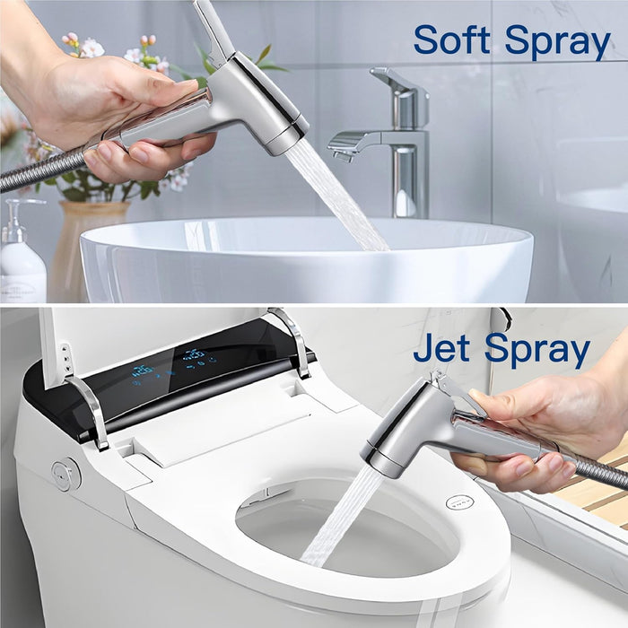 Handheld Bidet Sprayer,Uoexziyi Washing Toilet Sprayer Baby Cloth Diaper Bathroom Sprayer Toilet Water Spray with 1.2 Meters Hose for Pet, Baby and Personal Cleaning