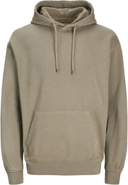 mens Jjecharge Faded Sweat Hood Noos Hooded Sweatshirt (pack of 1) - Silver Sage