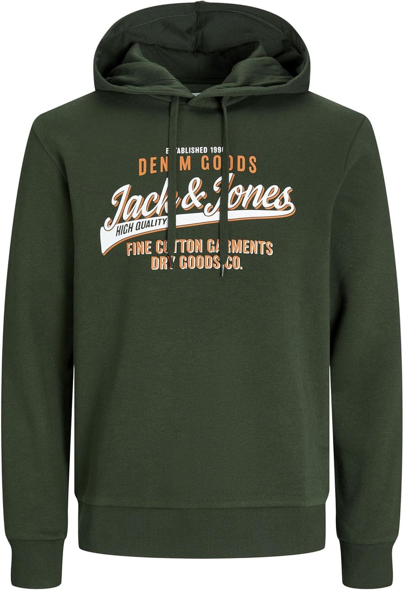mens LOGO SWEAT HOOD 2 COL 24/25 Sweatshirt (pack of 1) - kombu green