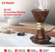 Electric Incense Bakhoor Burner Strix 5 Pole Control with Temperature Regulation Lasting Freshness Upto 4 Hours For Fragrance Oil, Incense & Eaglewood IB-413 1 Year Brand Warranty