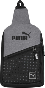 unisex-adult No 1 Logo Sidewall Sling Backpack - Heather Grey