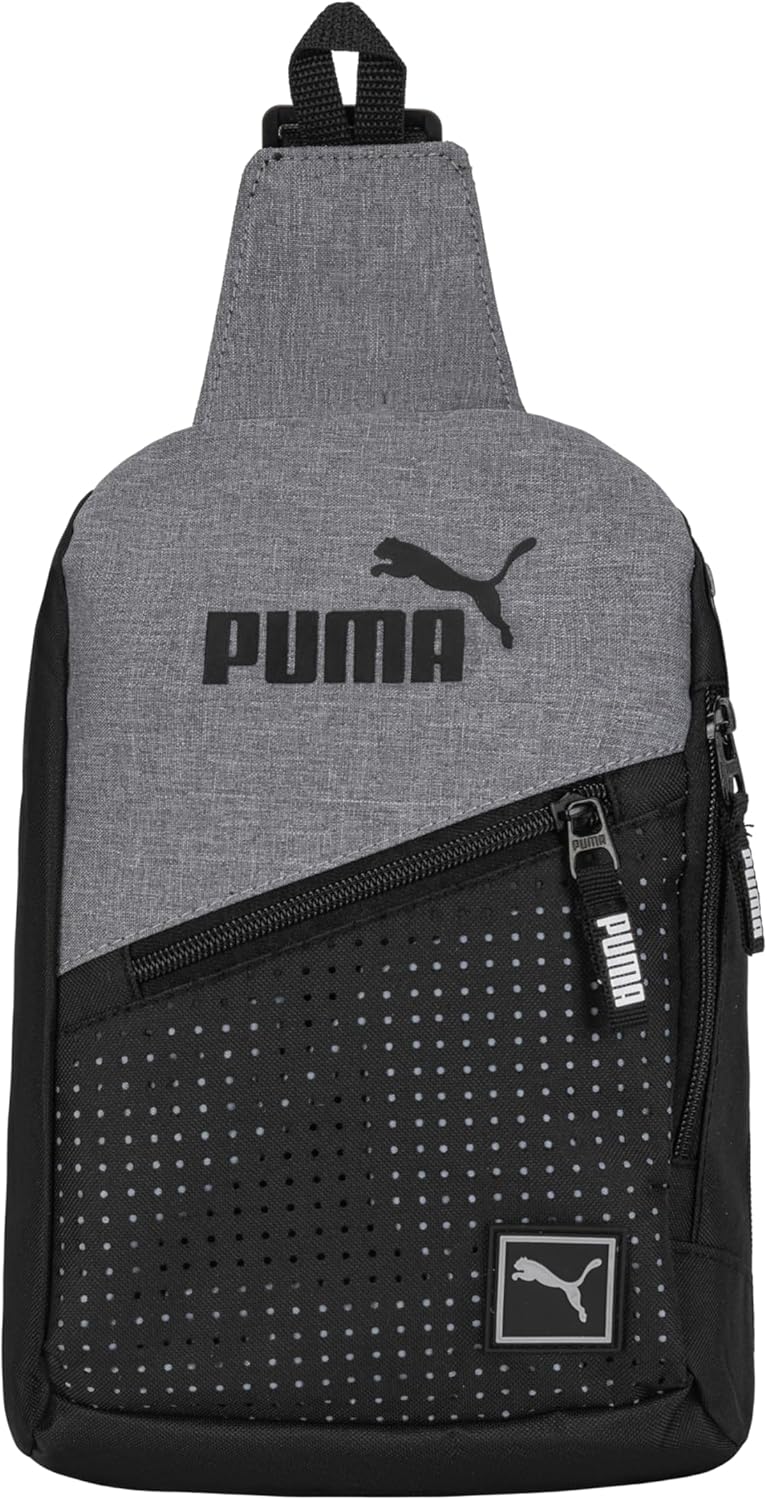 unisex-adult No 1 Logo Sidewall Sling Backpack - Heather Grey