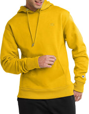 mens Hoodie, Powerblend, Fleece Striped Sweatshirt for Men (Reg. Or Big & Tall) Hooded Sweatshirt - Team Gold C Logo