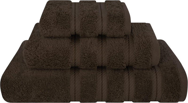 American Soft Linen GMSD 6-Piece 100% Turkish Genuine Cotton Premium & Luxury Towel Set for Bathroom & Kitchen, 2 Bath Towels, 2 Hand Towels & 2 Washcloths [Worth $72.95] - Rockridge Grey