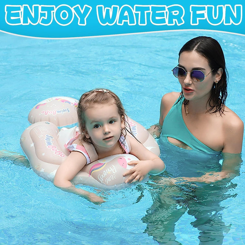 PYEBE Inflatable Baby Swimming Float Pool Floats Pool Accessories for Infants (L(16CM inner diameter))