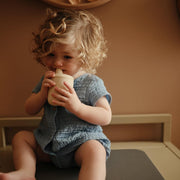 Silicone Sippy Cup for Babies 6+ Months - 175ml Leak-Resistant Baby Cup with Removable Lid - BPA-Free, Microwave & Dishwasher Safe - Develops Motor Skills & Independent Drinking Shifting Sand - Shifting Sand