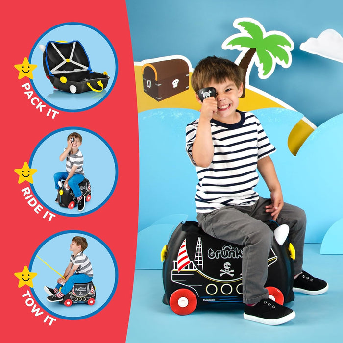 Trunki Pedro Pirate Kids' Luggage, Black, 18 Litres 0312-GB01