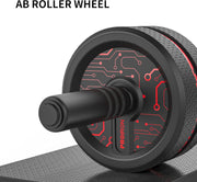 Ab Roller Wheel, Ab Wheel Exercise Equipment for Core Workout with Anti-Slip Handles Abdominal Exercise for Home Gym Fitness Equipment with Knee Pad
