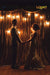 LQIAO 2 Panels Light Gold Sequin Backdrop Glitter Fabric for Wedding Birthday Parties Shimmer Wall-2x8ft