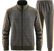Men's Casual Tracksuits Long Sleeve Jogging Suits Sweatsuit Sets Track Jackets and Pants 2 Piece Outfit - Jw-2801