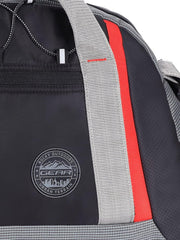 Yoga 30L Medium Water Resistant Travel Duffle Bag/Gym Bag/Sports Duffle for Men/Women(Grey-Black-Orange)