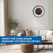 Ajanta 12 Inches Wall Clock for Home/Offces/Bedroom/Living Room/Kitchen (Silent Movement, White)