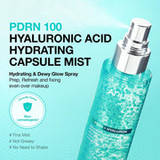 PDRN Collagen Glow Facial Serum Spray, Hydrating Face Mist, Hyaluronic Acid, Dewy Glass Finish, All Skin Types, Instant Plumping Hydration, Firming Care, Korean SkinCare, 100 ml, 3.38 fl oz