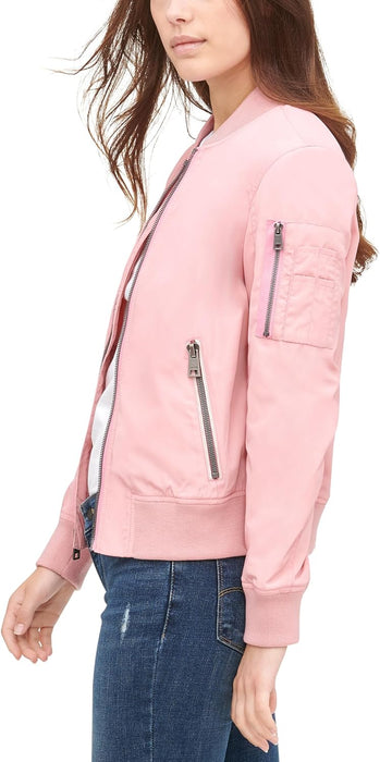 Levi's Women's Women's poly bomber jacket with contrast zipper pockets Jacket