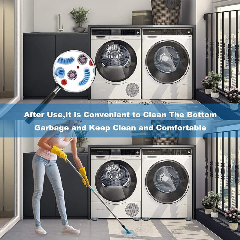 Ubitree Washing Machine Foot Pads, 4pcs Anti Vibration Pads Non Slip Heighten Shock and Noise Cancelling Mat for Washer and Dryer, Rubber Washing Machine Support Stabilizer Appliance Feet Stabilizer