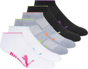 womens 6 Pack Low Cut Socks (pack of 6) - White Multi