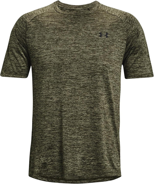 mens Ua Tech 2.0 Ss T-shirt - (390) Marine Light Green/Black