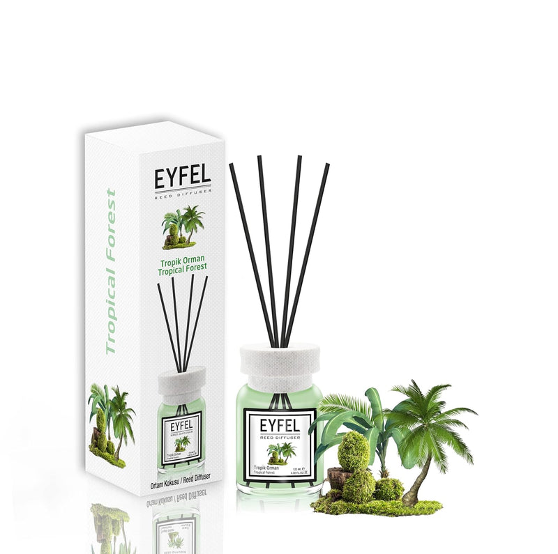 eyfel eau de parfum REED DIFFUSER-TROPICAL FOREST 120ML, Assorted