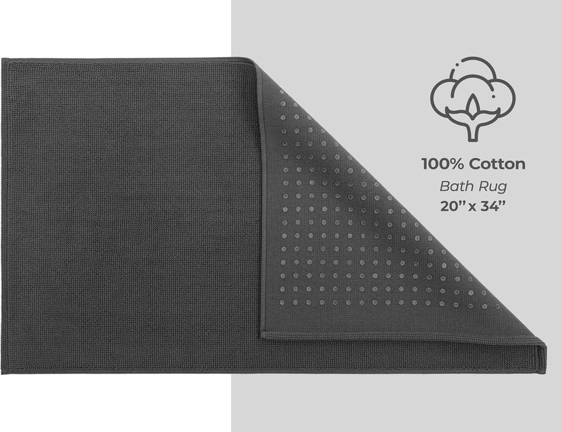American Soft Linen GMSD 6-Piece 100% Turkish Genuine Cotton Premium & Luxury Towel Set for Bathroom & Kitchen, 2 Bath Towels, 2 Hand Towels & 2 Washcloths [Worth $72.95] - Rockridge Grey