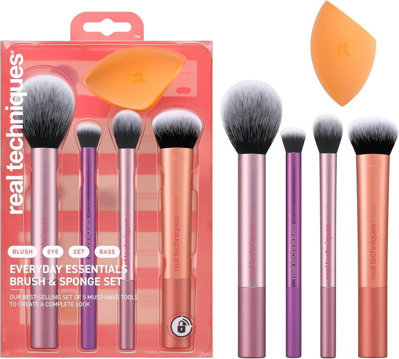 Miracle Complexion Sponge Makeup Blender Kit, Beauty Sponges Ideal for Face and Body, 7 Count - Everyday Essentials Kit, 5 PC