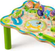 Melissa & Doug First Play Childrens Jungle Wooden Activity Table for Toddlers