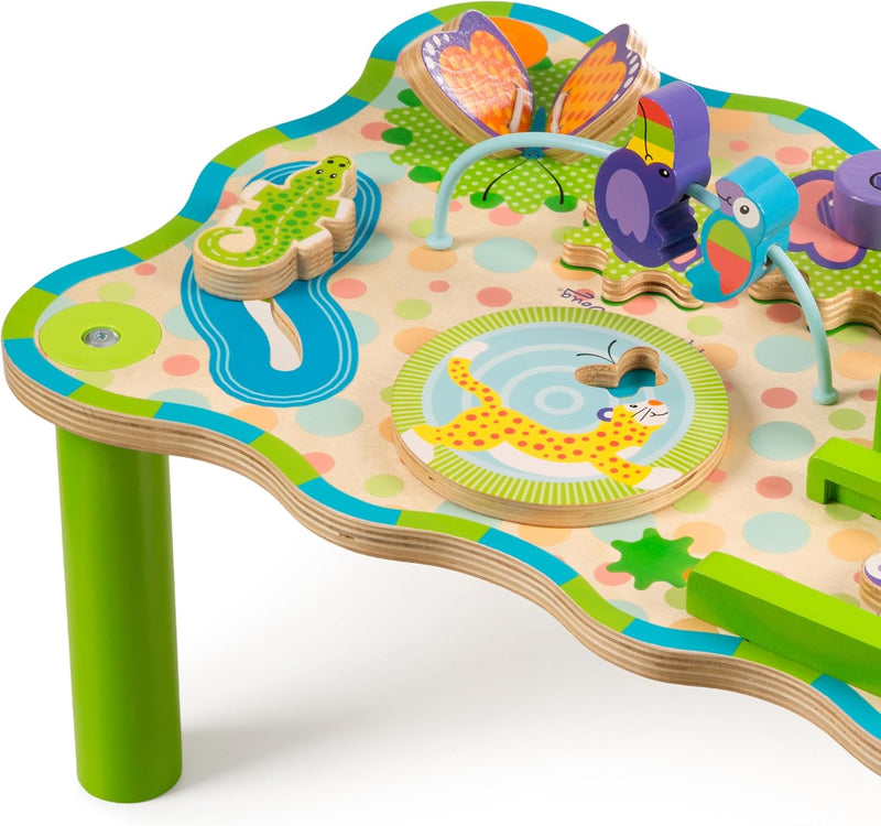Melissa & Doug First Play Childrens Jungle Wooden Activity Table for Toddlers