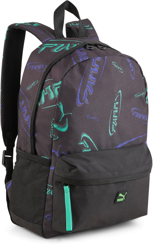 Mens PUMA Kids Backpack - PUMA Black-Galatic AOP