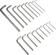 Amazon Basics 36-Piece Allen Wrench/Hex Key Set - Inch/SAE and Metric - 36-Piece Long and Short