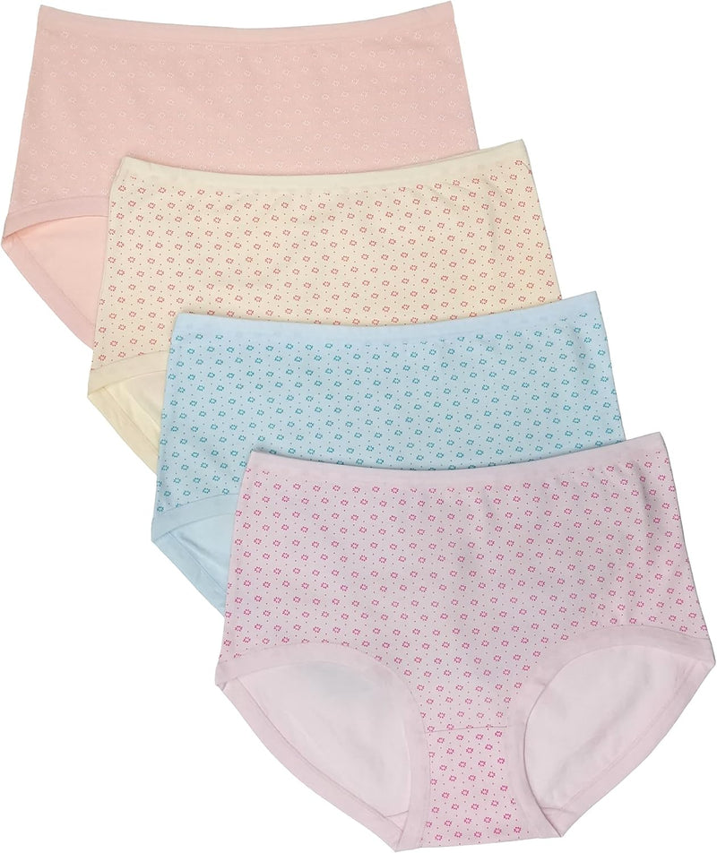 Premium Cotton Four-way stretch Panties - MULTIPACK - Regular and Plus Sizes - Classic Briefs for Women