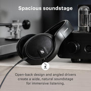 Sennheiser HD 560 S Over-The-Ear Audiophile Headphones - Neutral Frequency Response, E.A.R. Technology for Wide Sound Field, Open-Back Earcups, Detachable Cable, (Black) (HD 560S), Wired