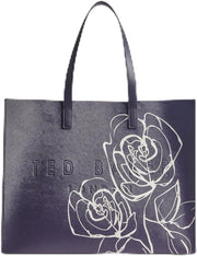 London Women's WxB-ALUMICN-Linear Rose Extra Large Icon Bag, Navy, O/S