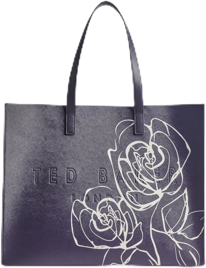 London Women's WxB-ALUMICN-Linear Rose Extra Large Icon Bag, Navy, O/S