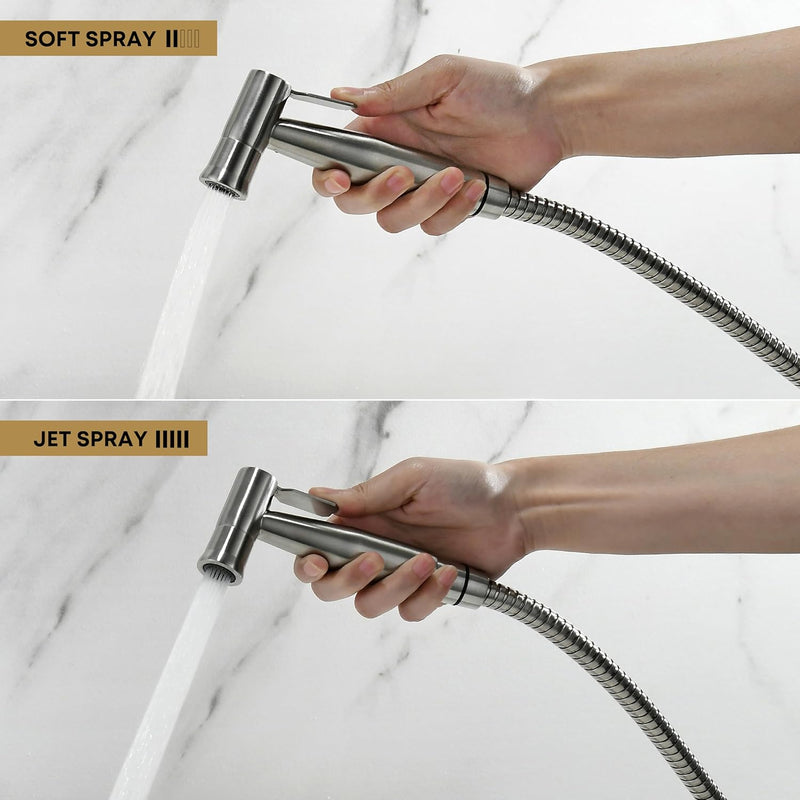 Purrfectzone Bidet Sprayer for Toilet, Cloth Diaper Sprayer, Toilet Sprayer (Brushed Nickel)