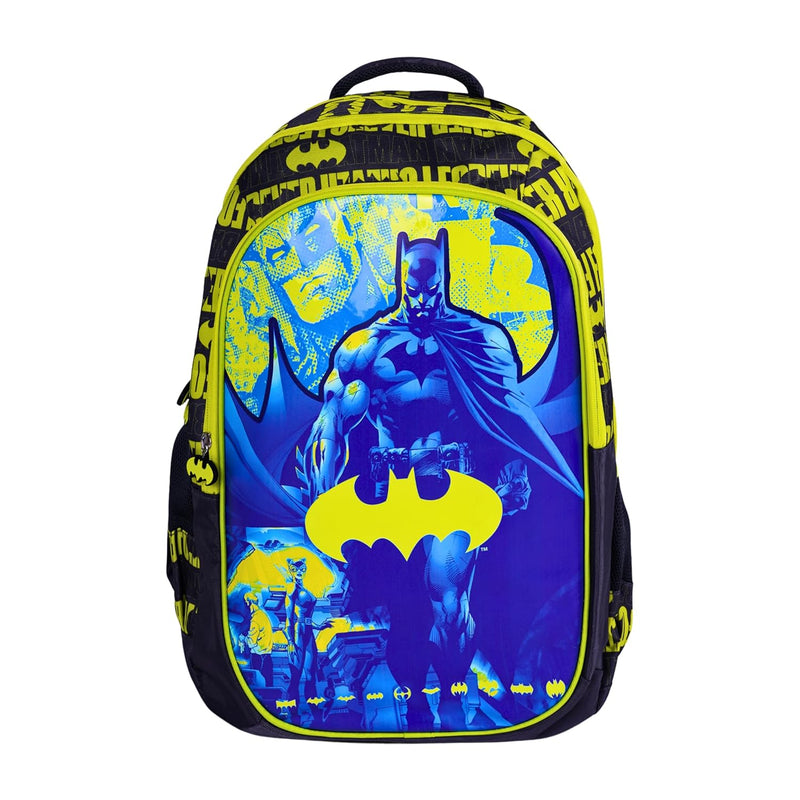 TRUCARE Batman 18 Inch Kids School Bag - Ergonomic Backpack Lightweight, Durable, Students 6+ - Perfect for Travel & School,For Boys