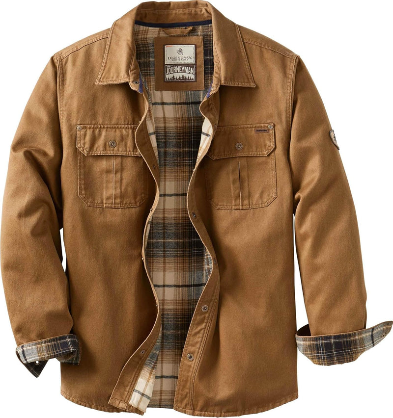 Men's Journeyman Shirt Jacket Jacket - Barley