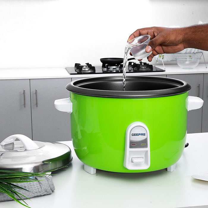 Geepas 4.2L Electric Rice Cooker 1600W - Automatic Cooking, One Touch Operation | Make Rice, Steam Healthy Food & Vegetables | 2 Years Warranty
