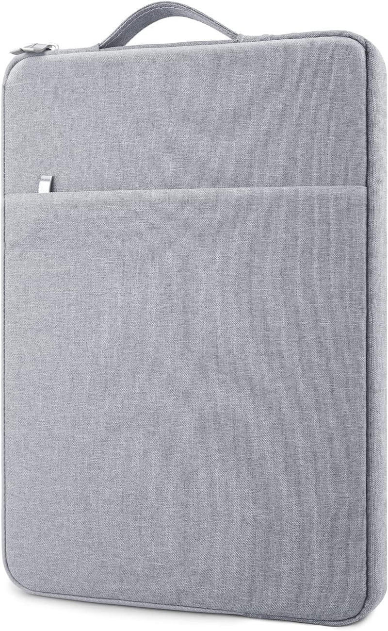 12.5 inch Laptop Sleeve Bag Compatible with MacBook Air Mac Pro M1 Surface Lenovo Dell HP Computer Bag Accessories Polyester Case with Pocket (Grey)