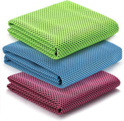 6 Packs Cooling Towels for Neck and Face (90 30cm) Ice Towel Soft Breathable Chilly Towel Instant Cooling Relief for Yoga Gym Workout Sports Fitness - 90 cm x 30 cm