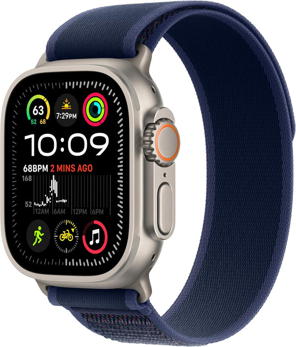 Apple Watch Ultra 2 GPS + Cellular 49mm Smartwatch, Sports Watch with Black with Rugged Titanium Case with Black Ocean Band. Fitness Tracker, Precision GPS, Extra-Long Battery Life