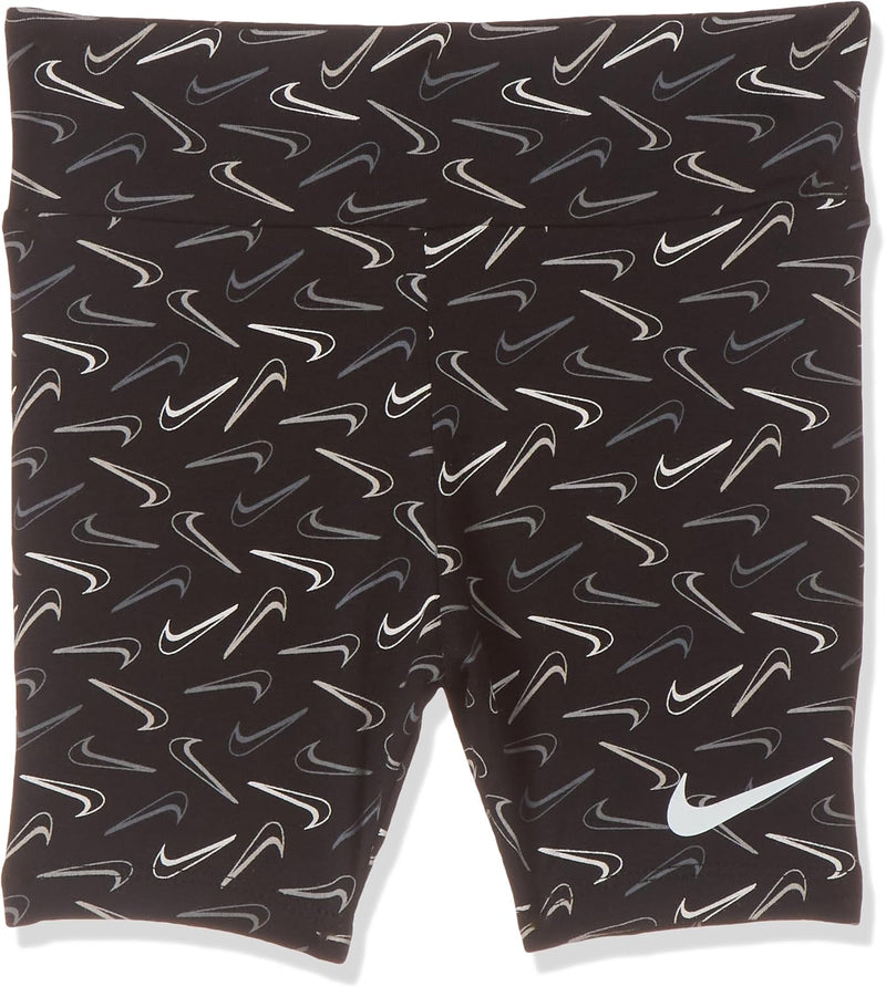 Unisex Kids NKG SWOOSH LOGO BIKE Shorts - BLACK