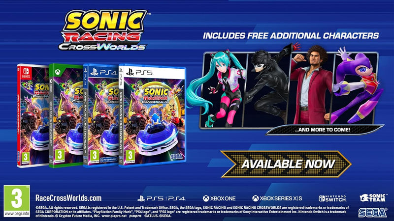 Sonic Racing: CrossWorlds PS5 ENG PEGI