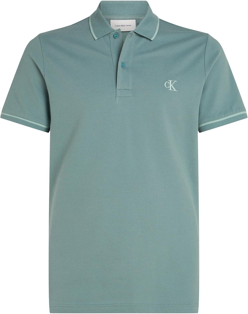 Calvin Klein Mens TIPPING POLO Short-Sleeve Polo Shirts