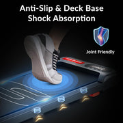 Sparnod Fitness STH-3002/3004N Home Use Walking Pad & Treadmill Compact, Ultra-Slim, Ready to Use Shock Absorption LED Display Manual Incline 100 Kg Capacity